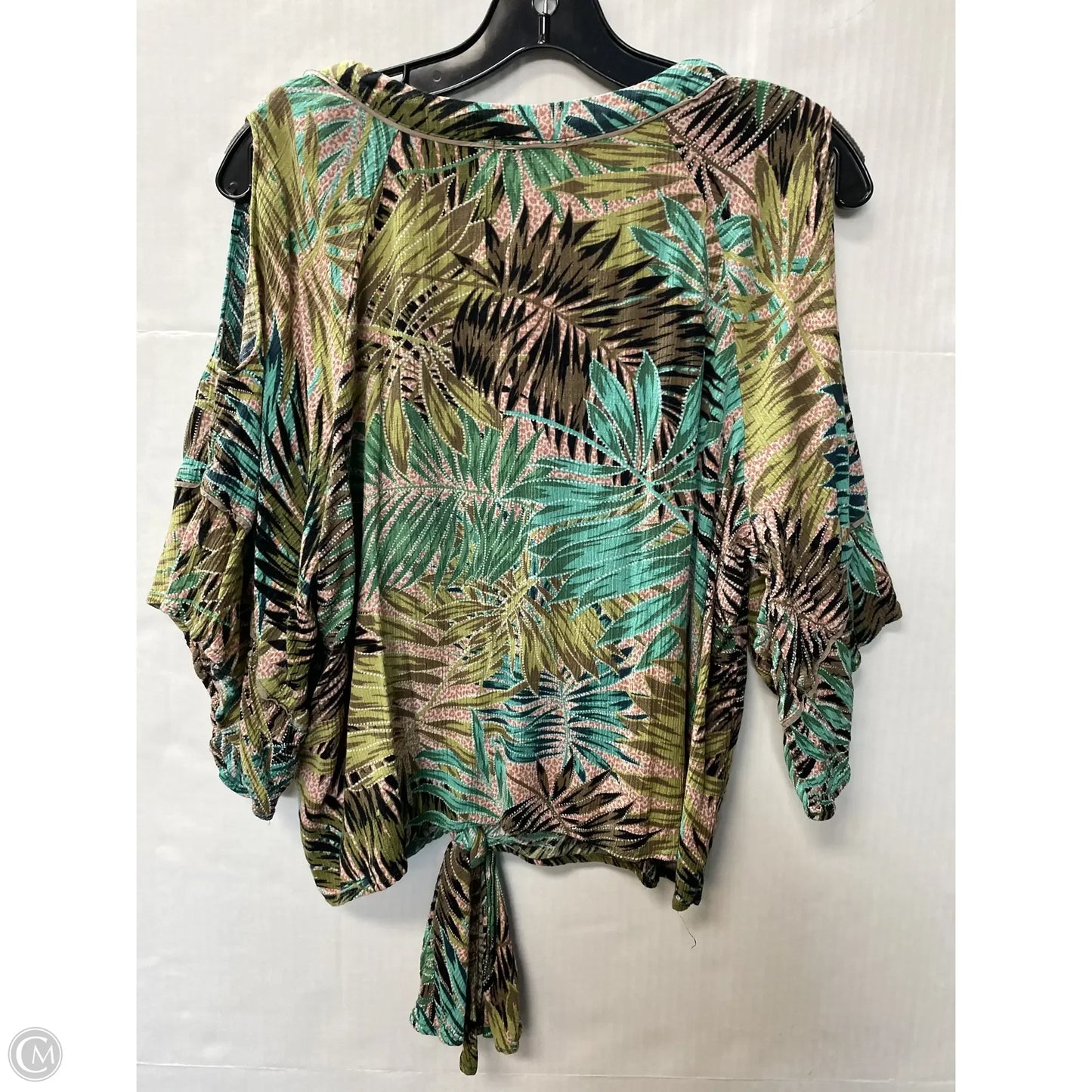 Top Short Sleeve By Democracy In Green, Size: M