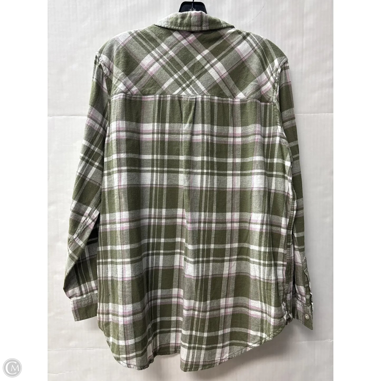 Top Long Sleeve By Gap In Green, Size: Xl