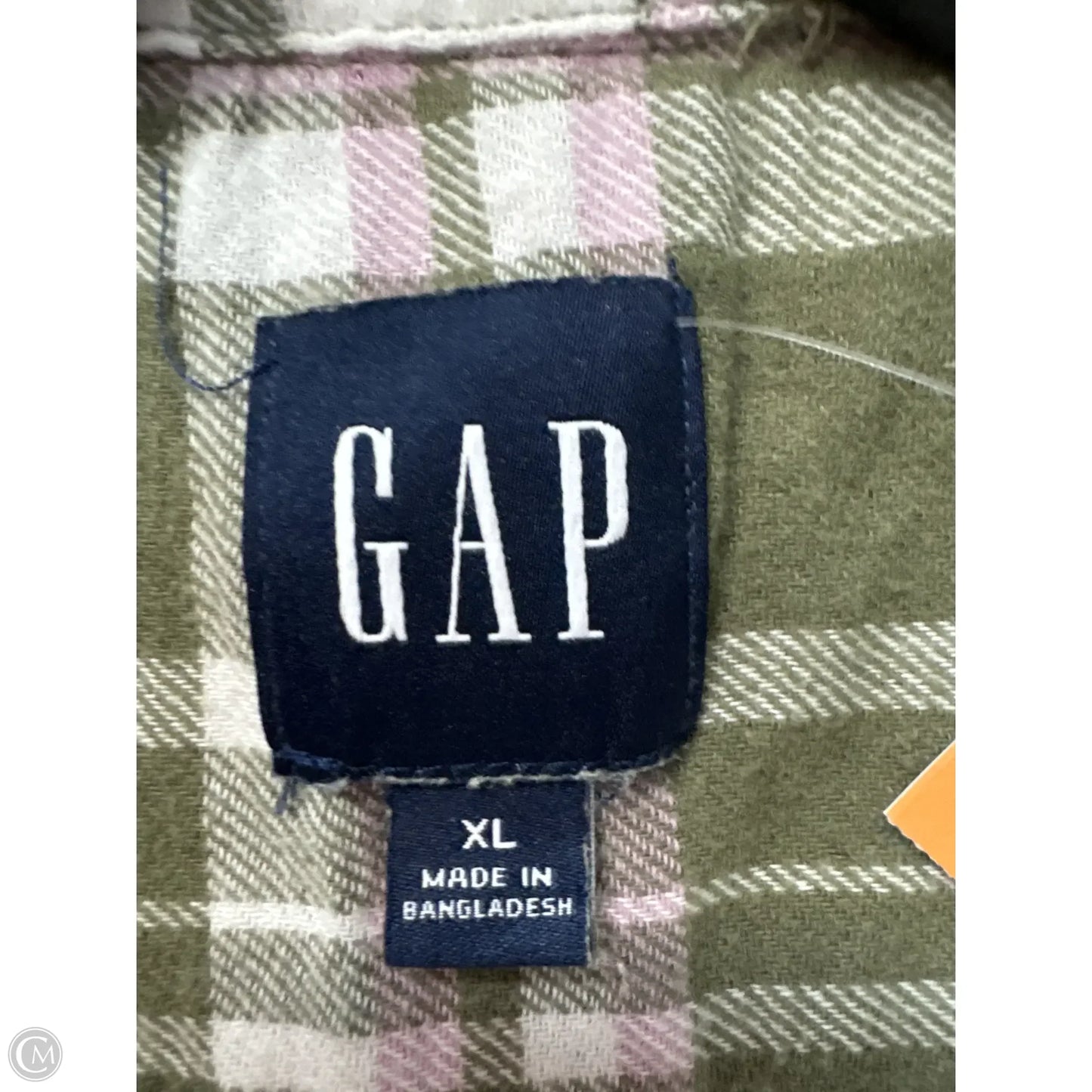 Top Long Sleeve By Gap In Green, Size: Xl