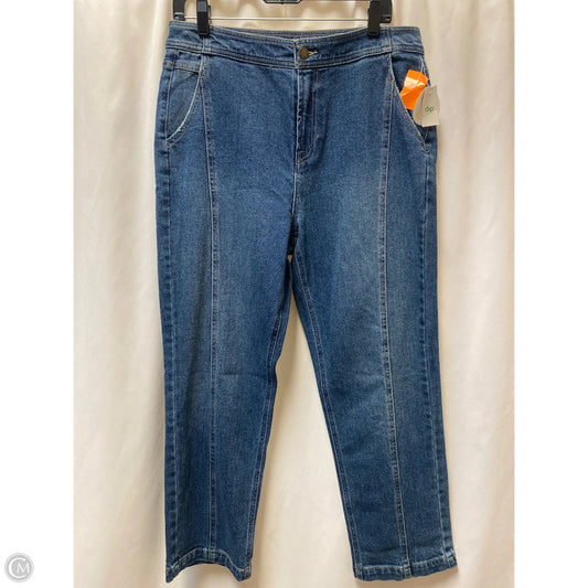 Jeans Straight By Dip In Blue Denim, Size: 12