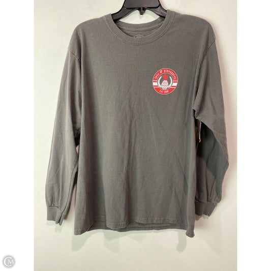Top Long Sleeve By Clothes Mentor In Grey, Size: L