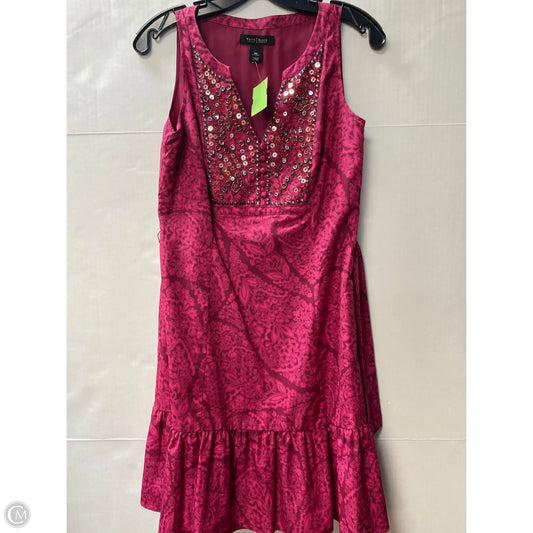 Dress Casual Midi By White House Black Market In Pink, Size: Xs