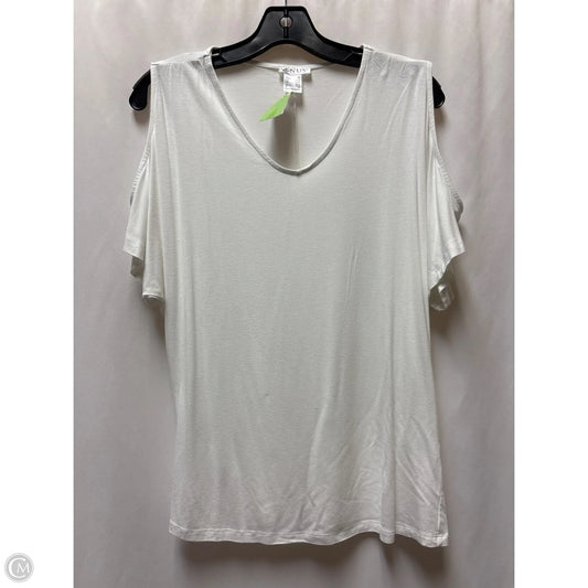 Top Short Sleeve By Venus In White, Size: Xs