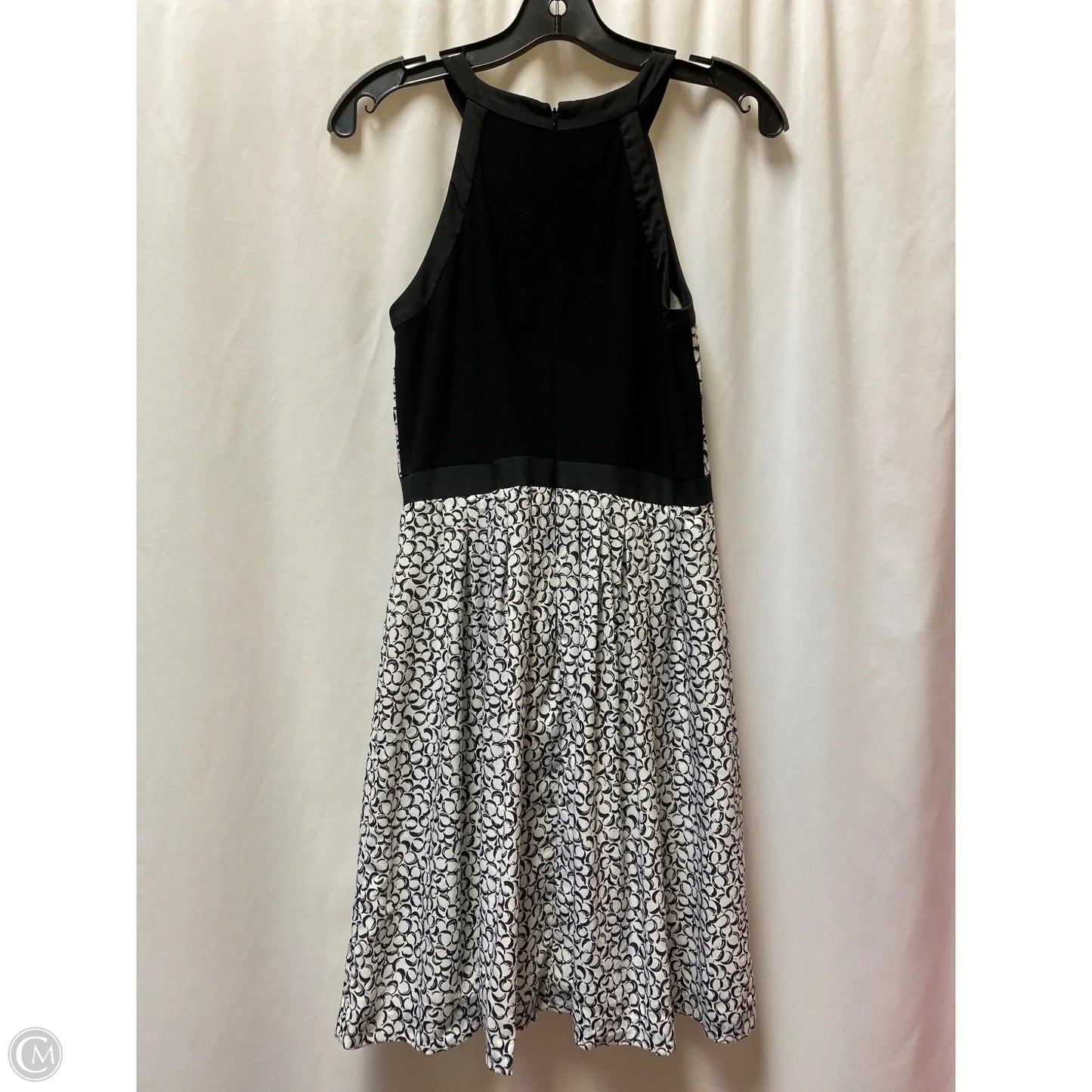 Dress Casual Midi By White House Black Market In Black & White, Size: Xs