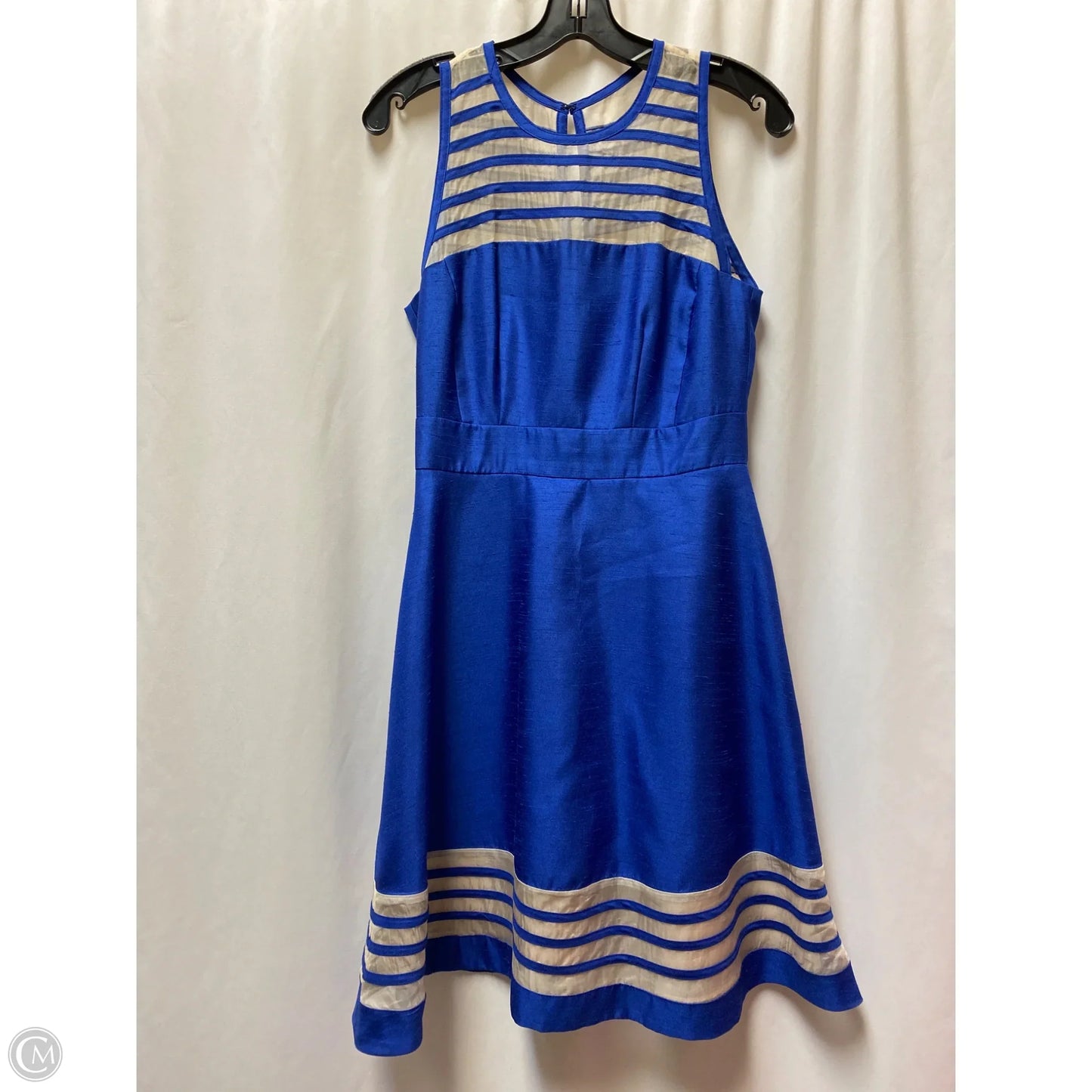 Dress Casual Midi By Taylor In Blue, Size: Xs