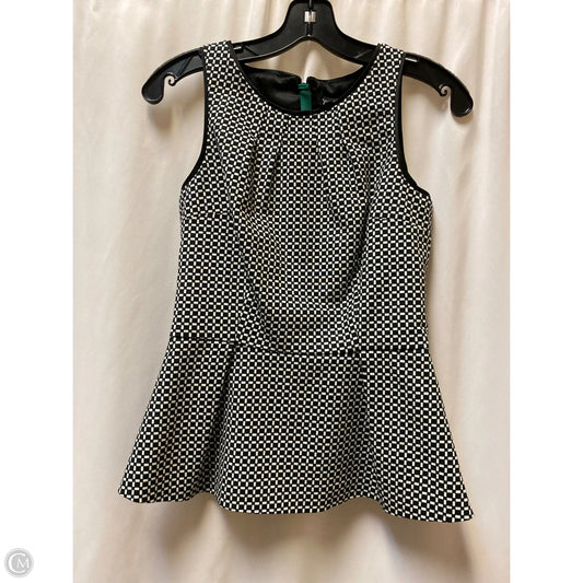 Top Sleeveless By White House Black Market In Black & White, Size: Xs