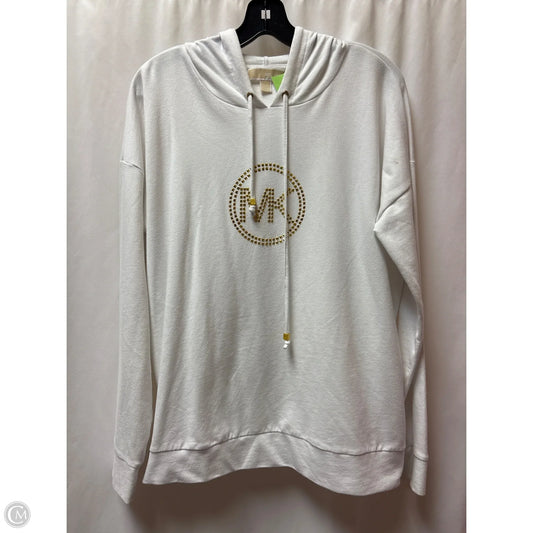 Top Long Sleeve Designer By Michael Kors In White, Size: L