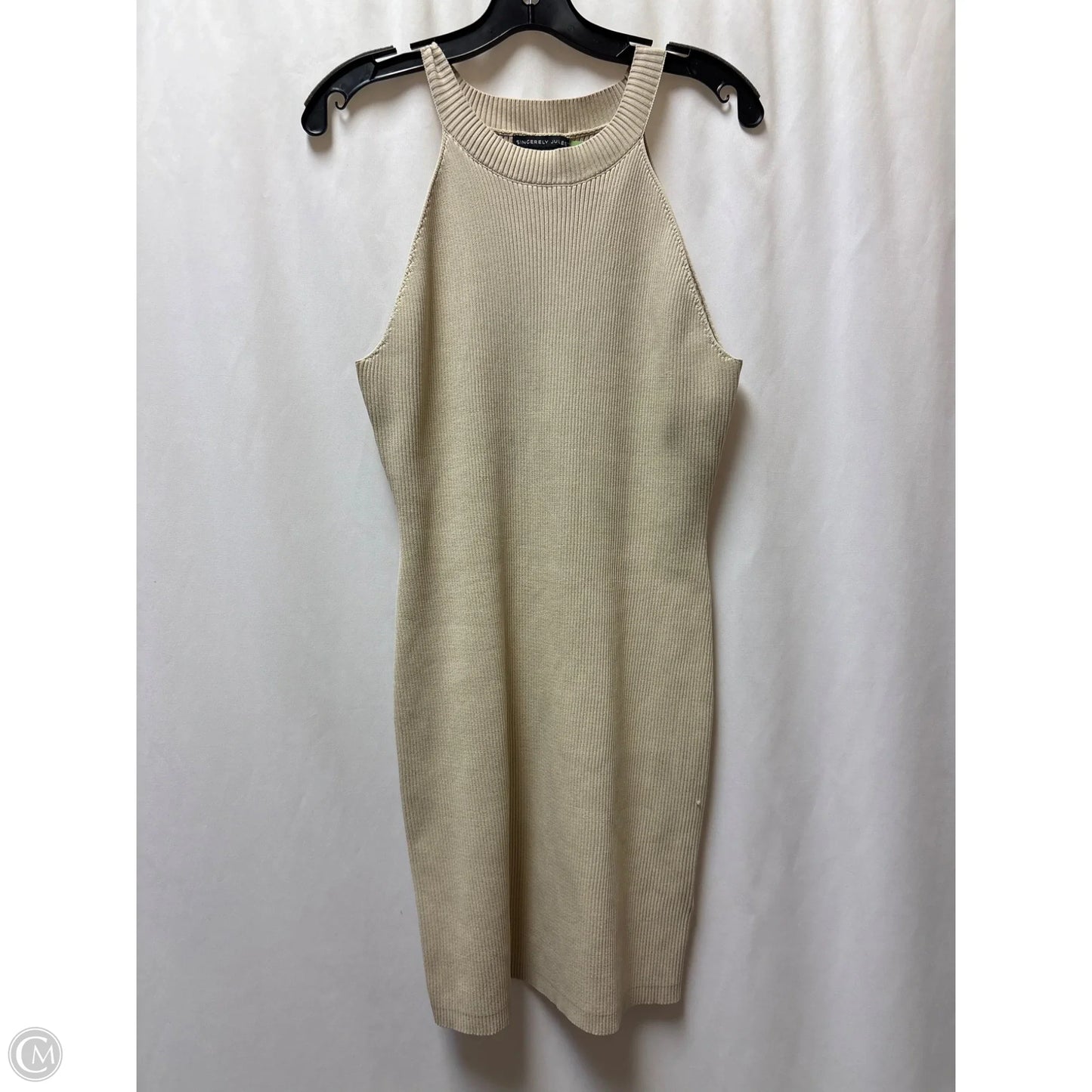 Dress Casual Midi By Clothes Mentor In Tan, Size: Xl