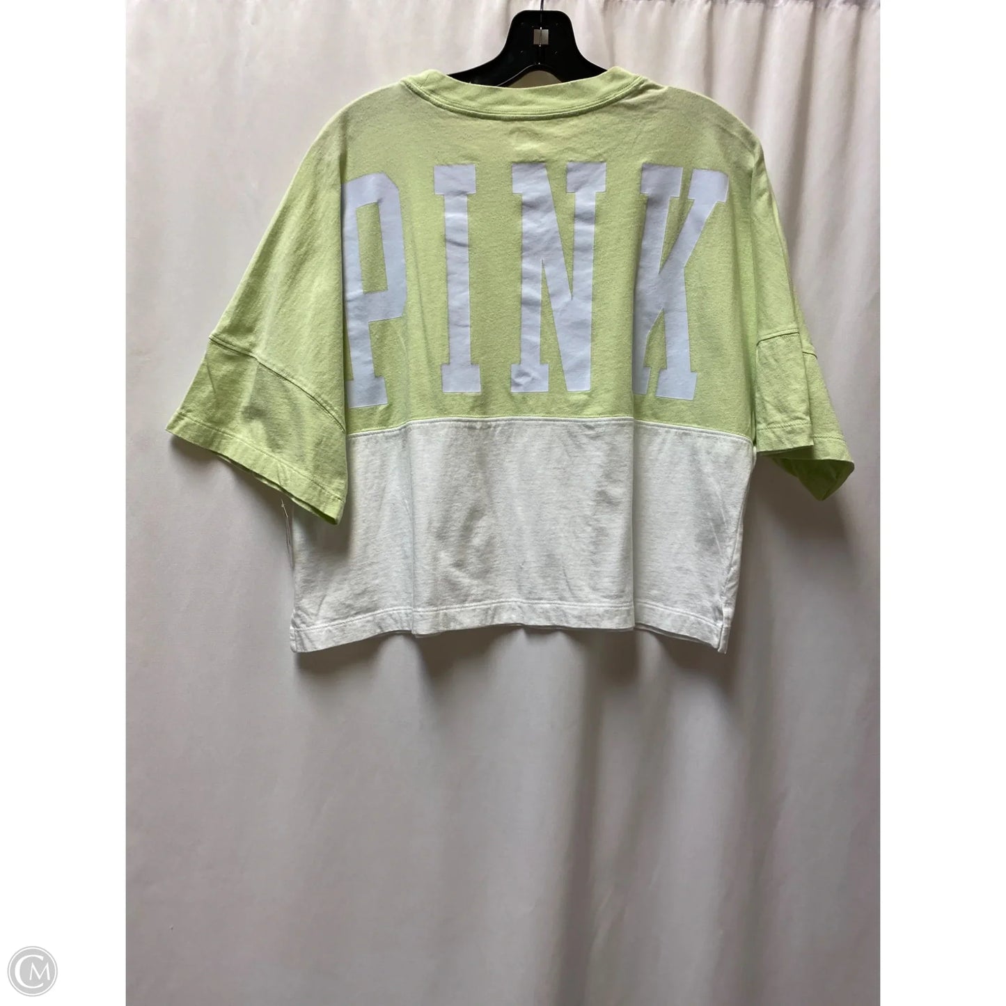 Top Short Sleeve By Pink In Green, Size: M