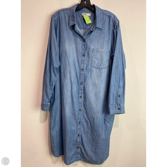 Dress Casual Maxi By Sonoma In Blue, Size: Xl