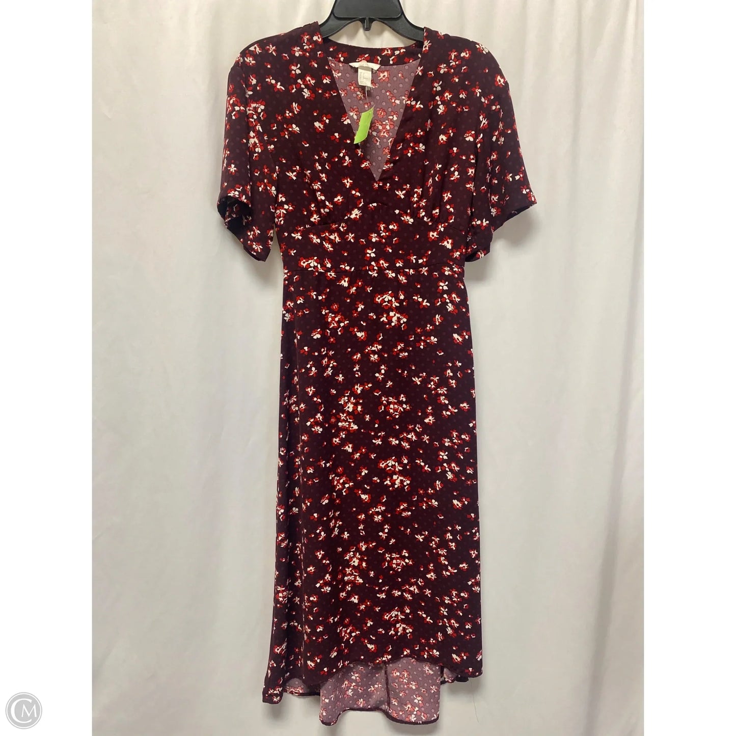Dress Casual Maxi By H&m In Maroon, Size: Xs