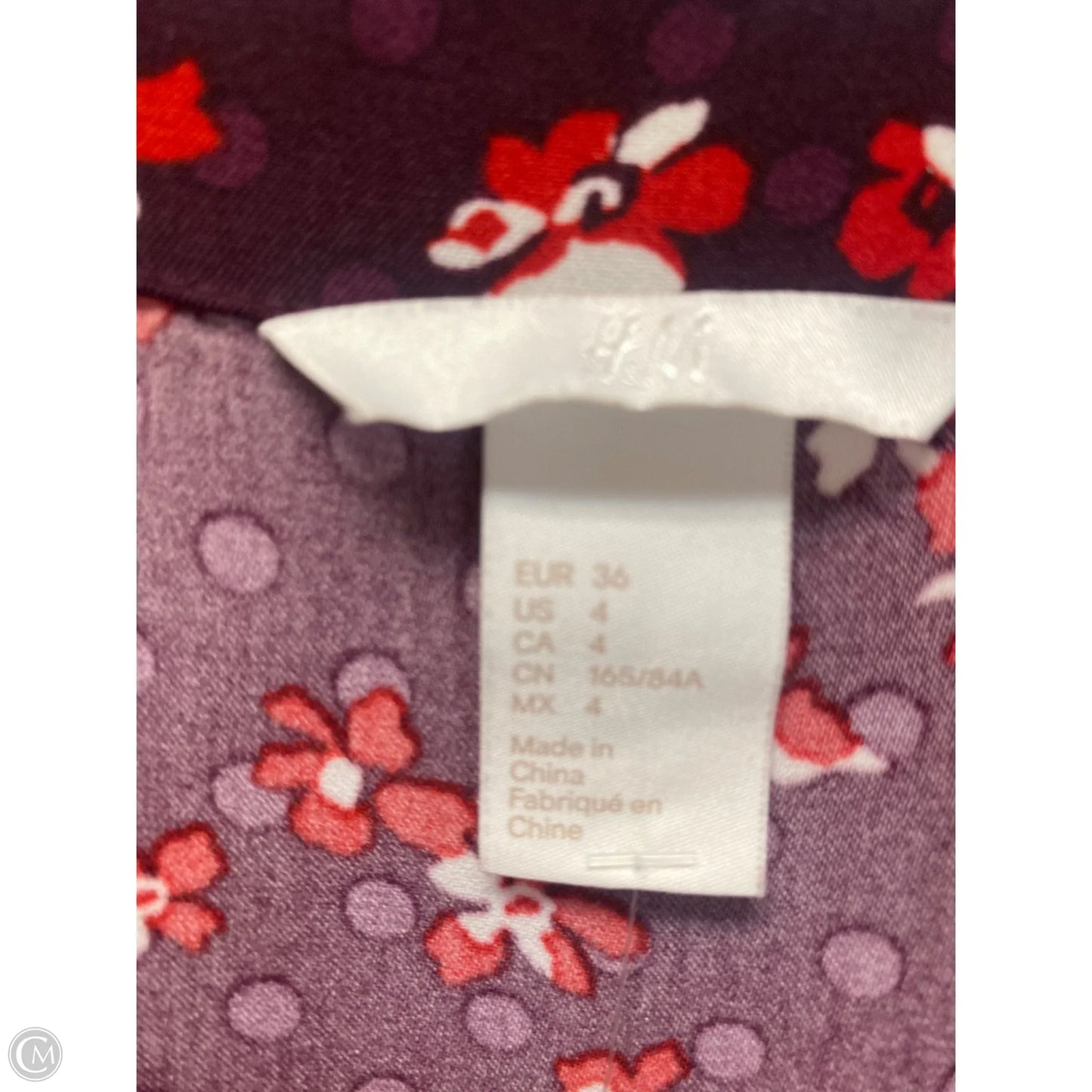 Dress Casual Maxi By H&m In Maroon, Size: Xs