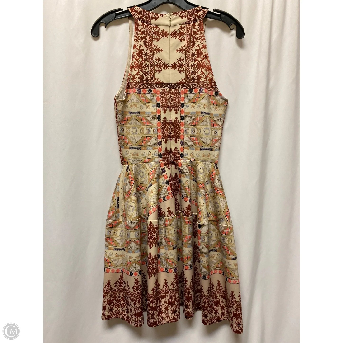 Dress Casual Midi By Mossimo In Taupe, Size: Xs