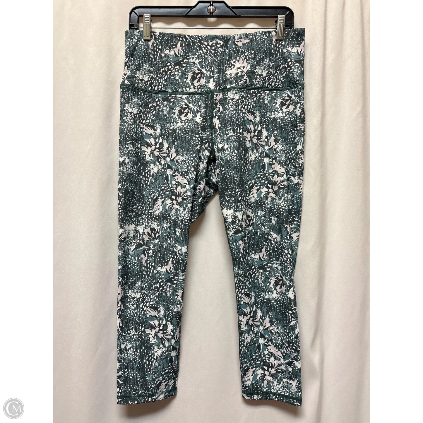 Athletic Leggings By Gaiam In Green, Size: L