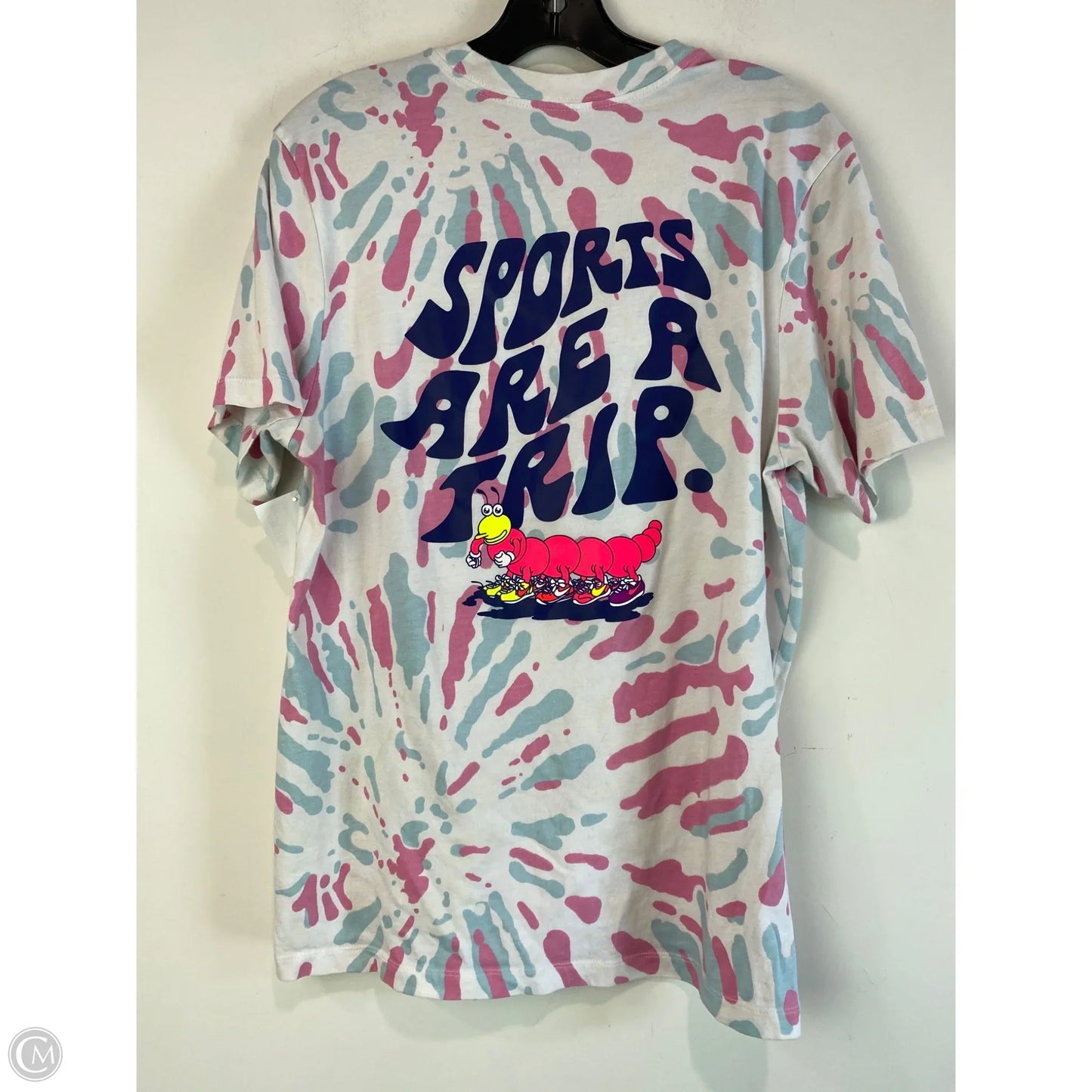 Athletic Top Short Sleeve By Nike In White, Size: M