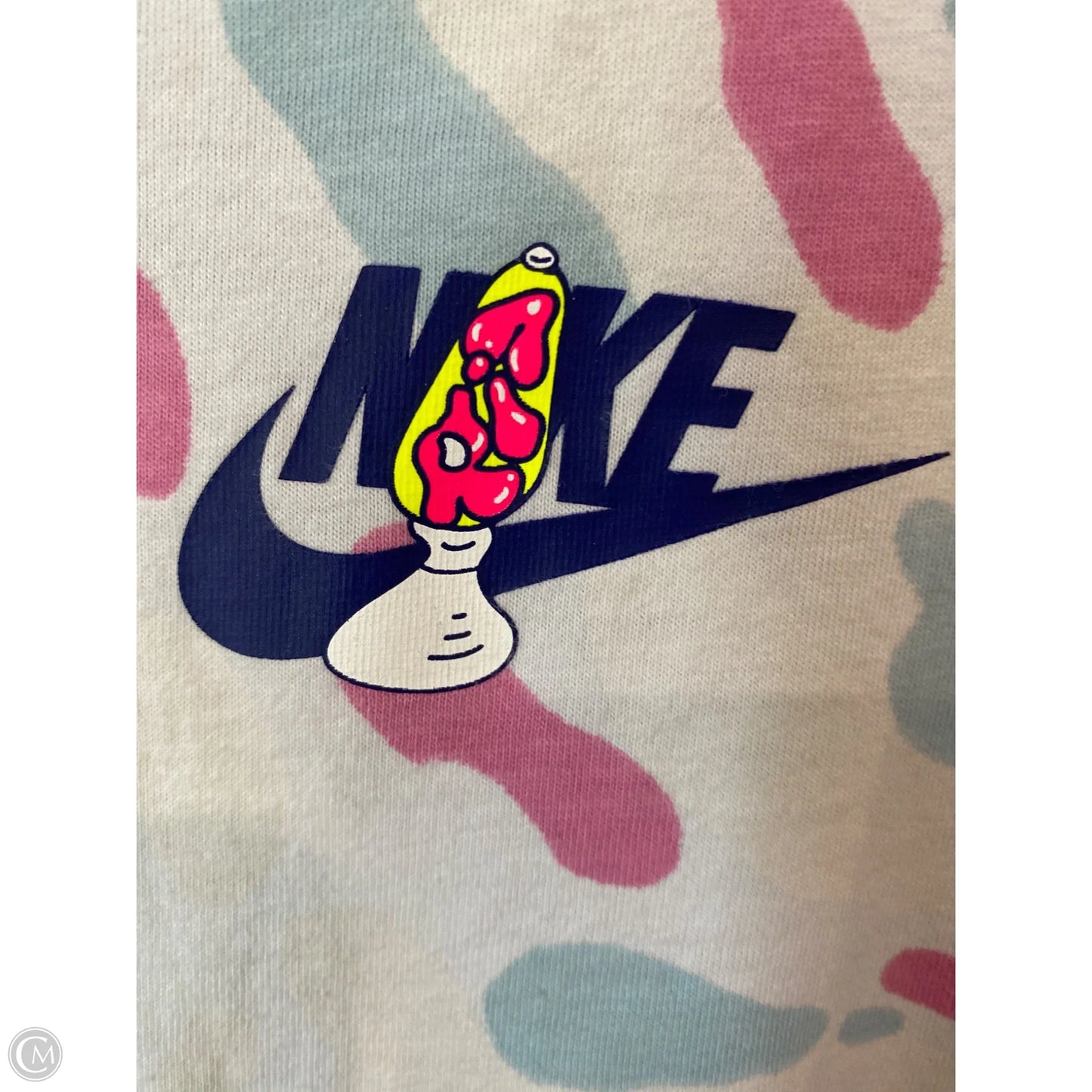 Athletic Top Short Sleeve By Nike In White, Size: M