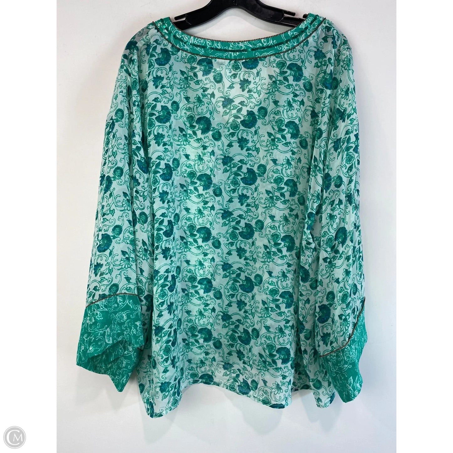 Swimwear Cover-up By Chicos In Green, Size: 4x