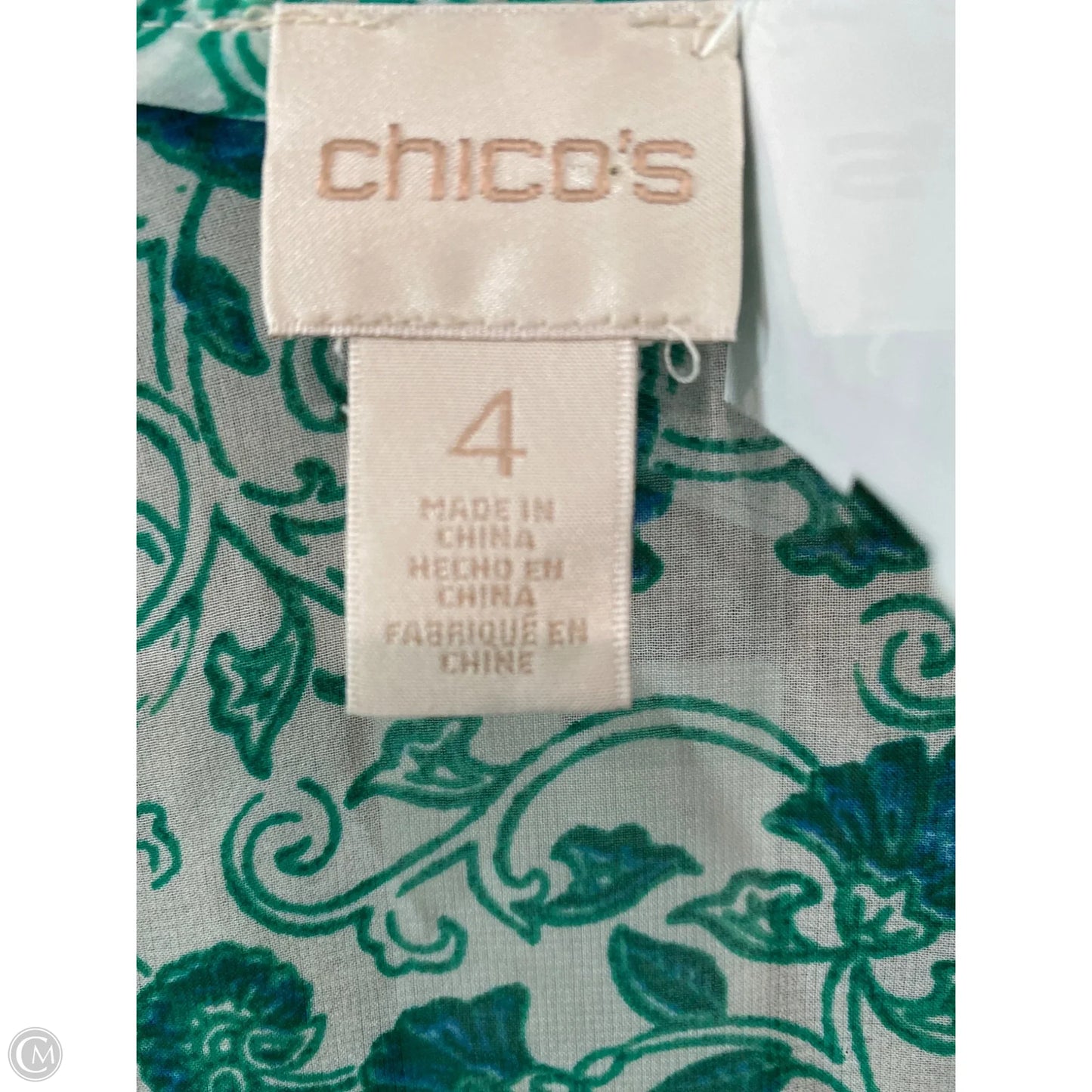 Swimwear Cover-up By Chicos In Green, Size: 4x