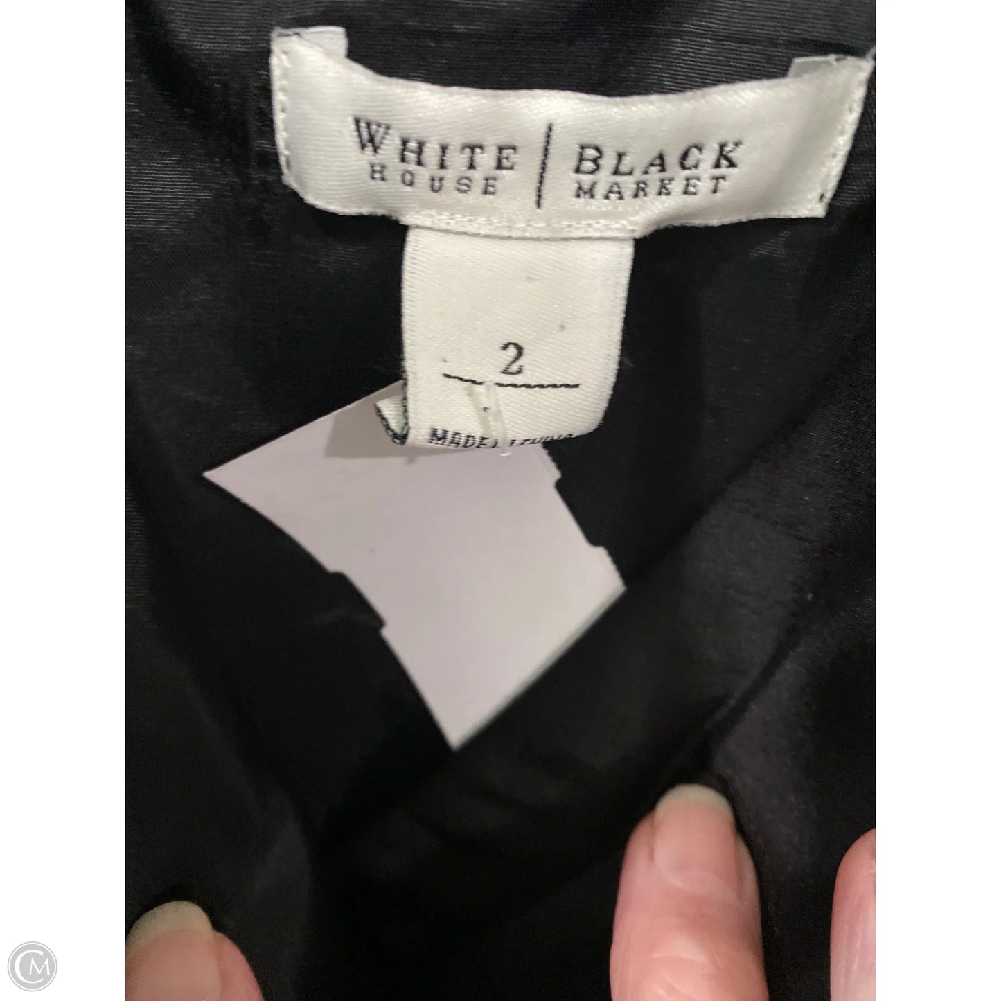 Dress Casual Midi By White House Black Market In Black, Size: Xs