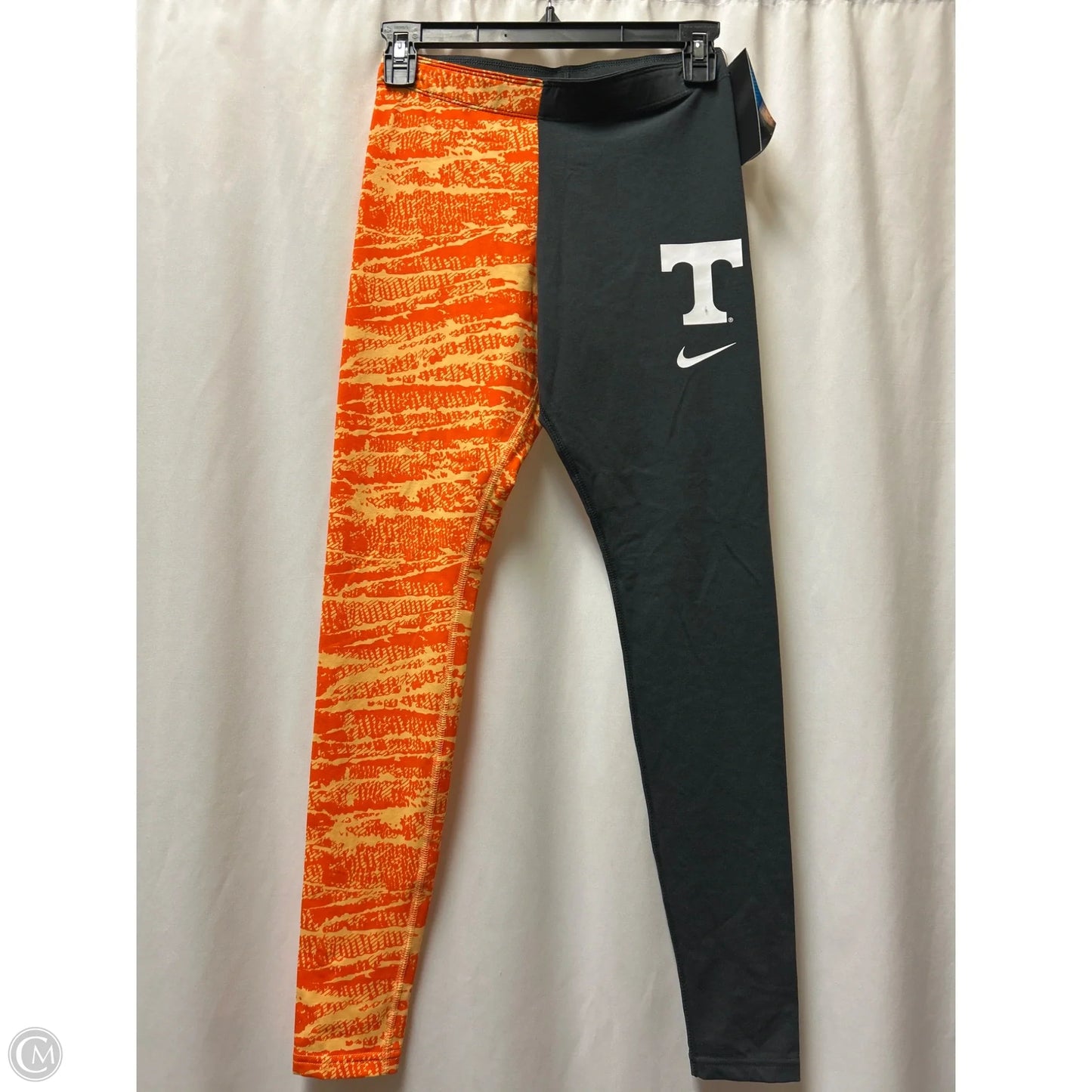 Athletic Leggings By Nike In Orange, Size: M