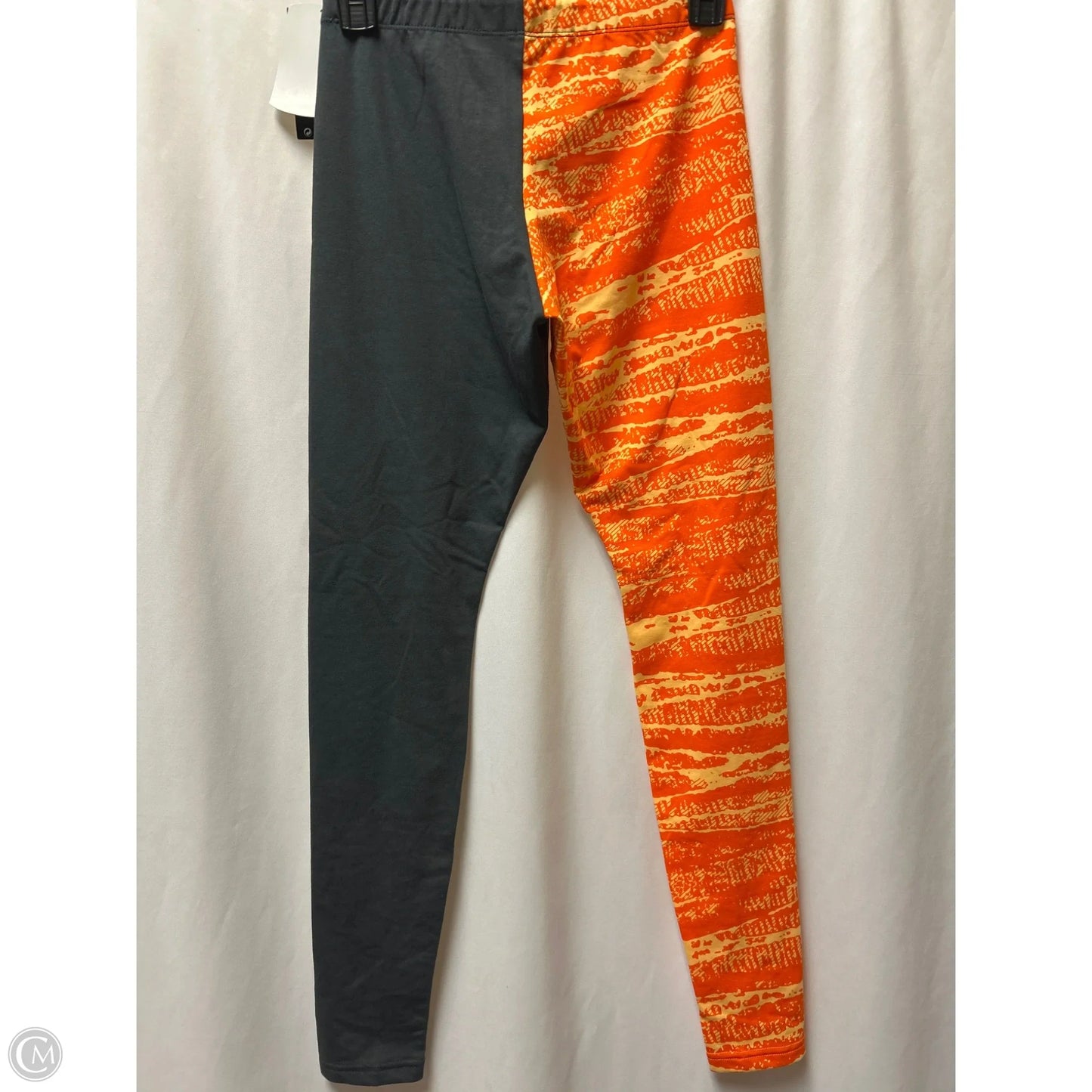 Athletic Leggings By Nike In Orange, Size: M