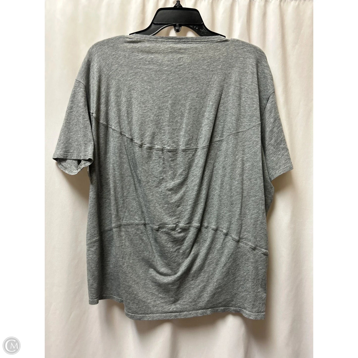 Top Short Sleeve By Lululemon In Grey, Size: M