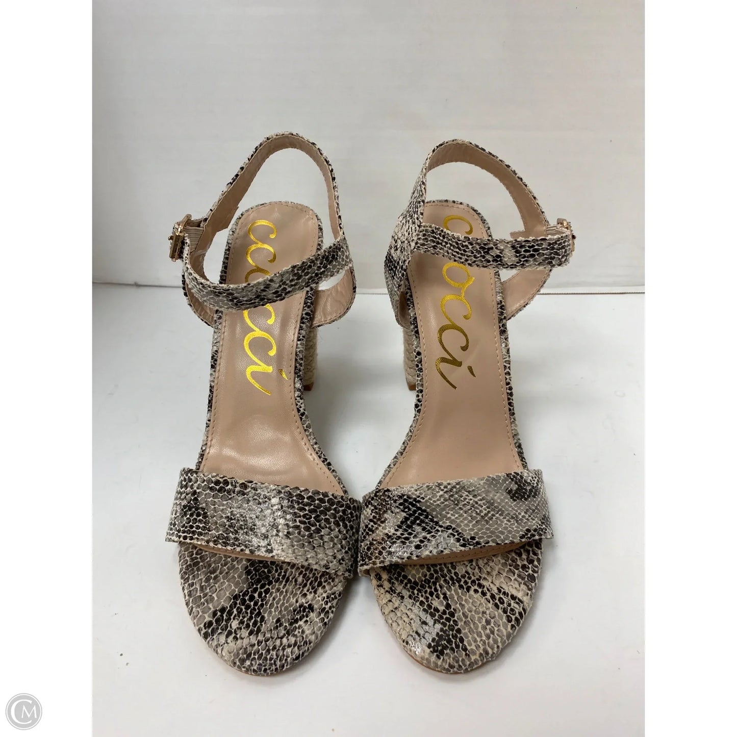 Shoes Heels Block By Clothes Mentor In Animal Print, Size: 10