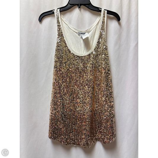 Tank Top By Express In Gold, Size: L