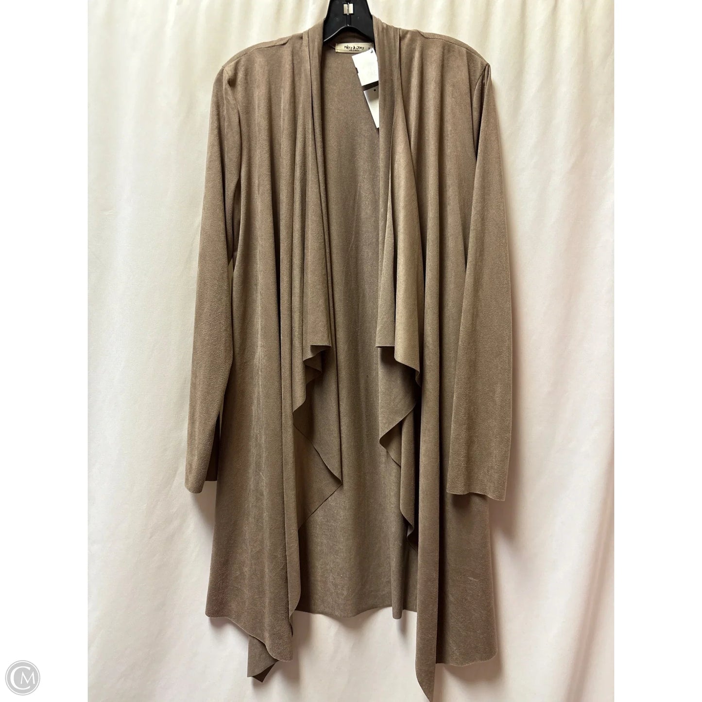 Cardigan By Clothes Mentor In Tan, Size: M