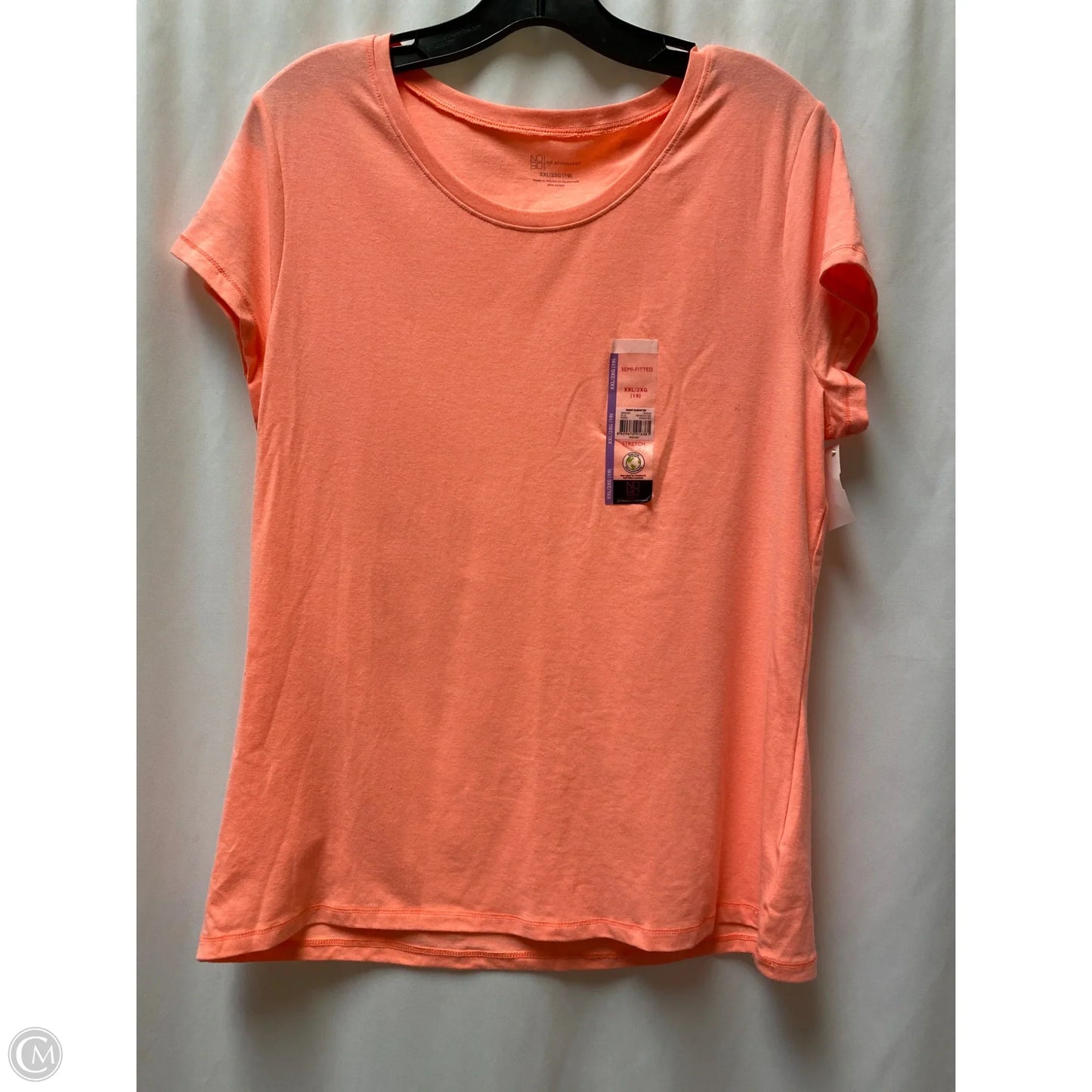 Top Short Sleeve By No Boundaries In Peach, Size: Xxl