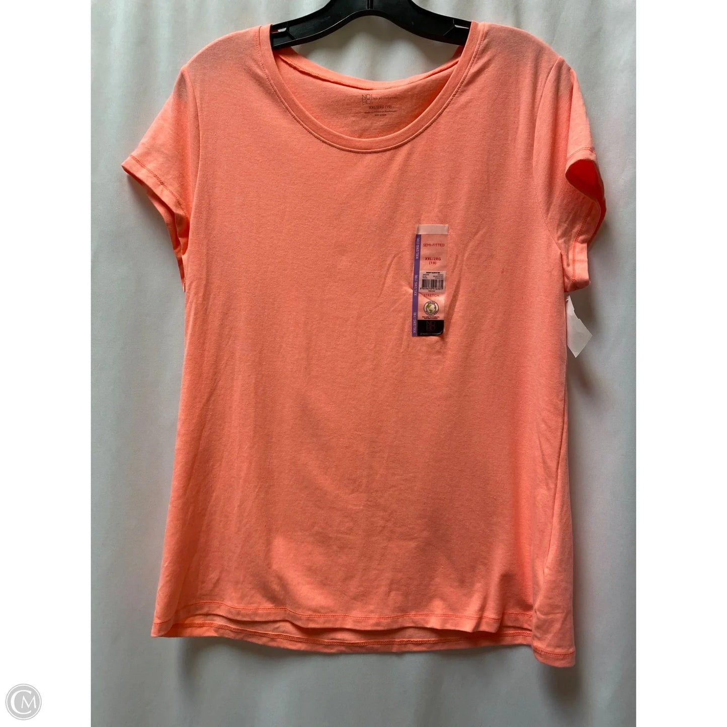 Top Short Sleeve By No Boundaries In Peach, Size: Xxl