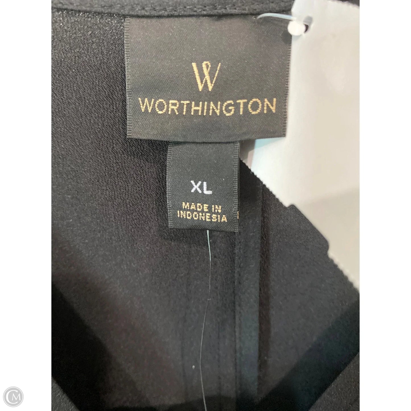 Top Long Sleeve By Worthington In Black, Size: Xl