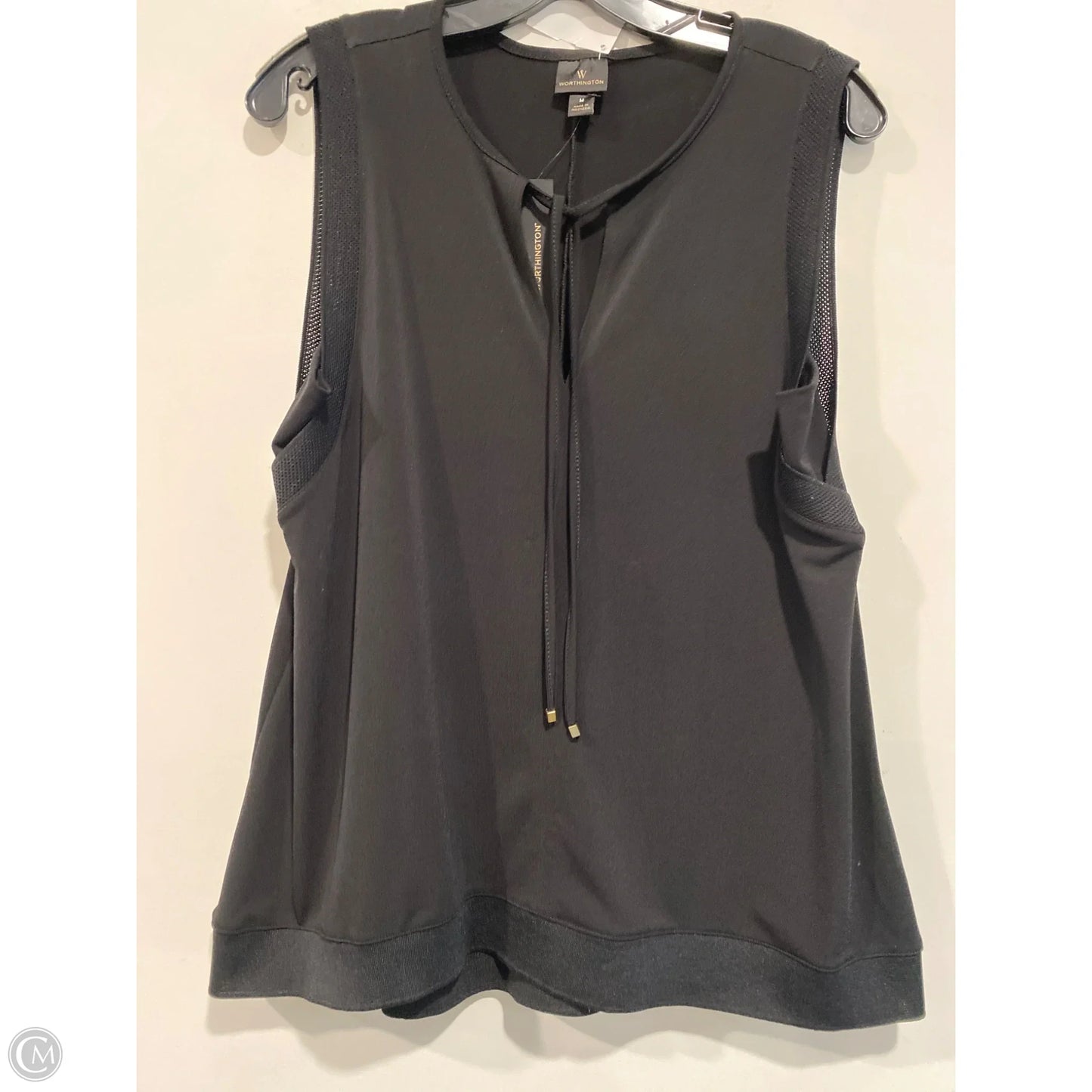Top Sleeveless By Worthington In Black, Size: M