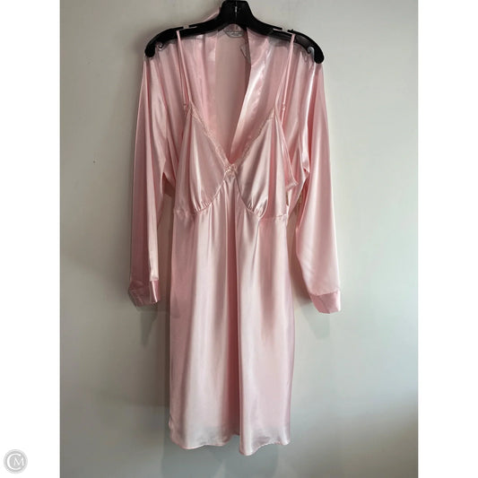 Pajamas 2pc By Adonna In Pink, Size: 1x