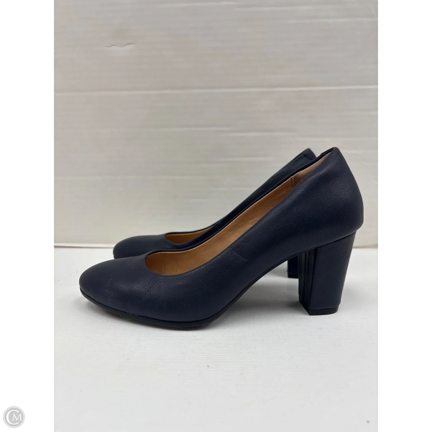 Shoes Heels Kitten By Sofft In Navy, Size: 6.5