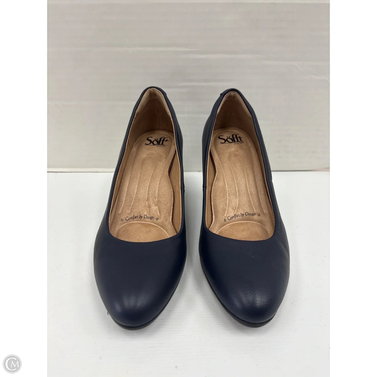 Shoes Heels Kitten By Sofft In Navy, Size: 6.5