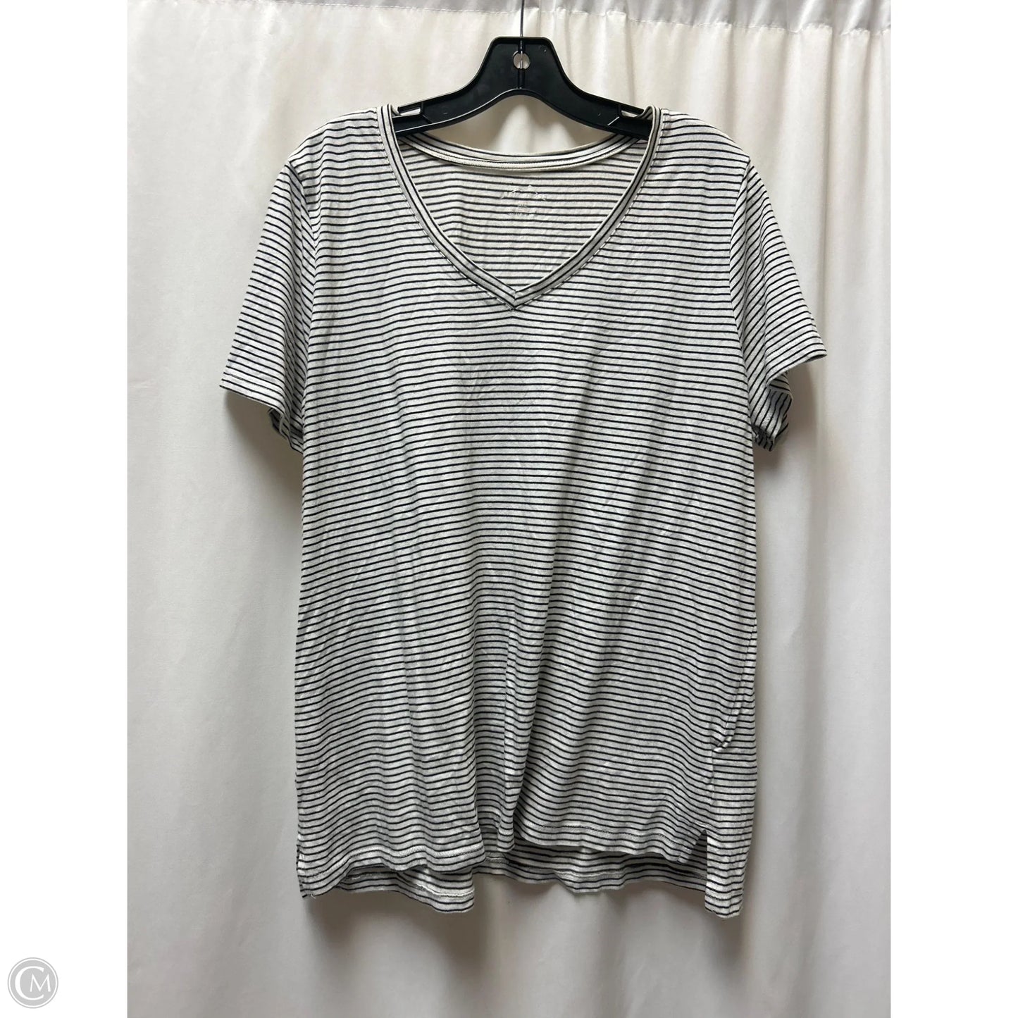 Top Short Sleeve By Eddie Bauer In Black, Size: Xxl