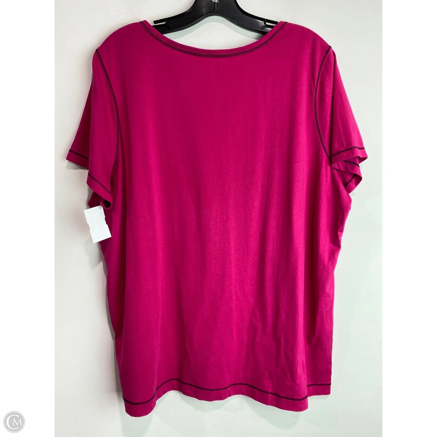 Top Short Sleeve By Clothes Mentor In Pink, Size: 1x