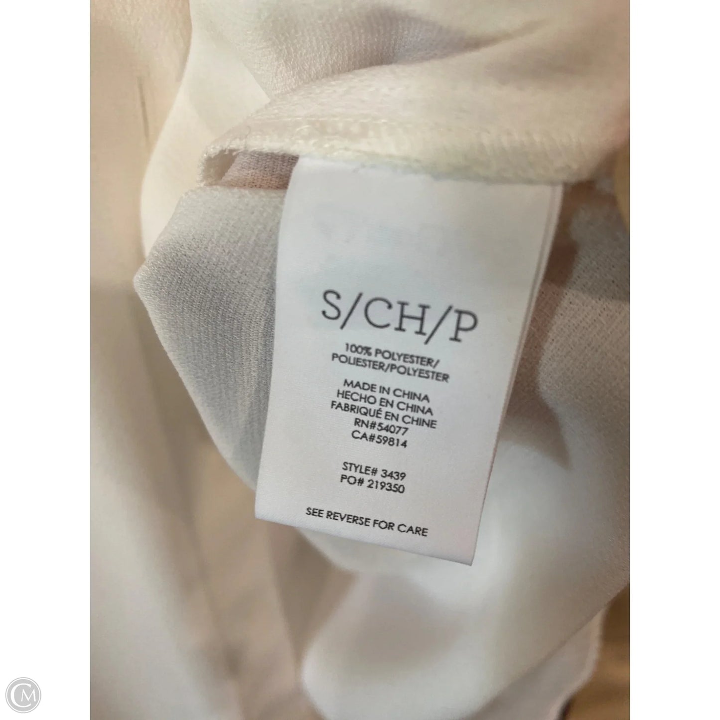 Top Sleeveless By Cabi In White, Size: S