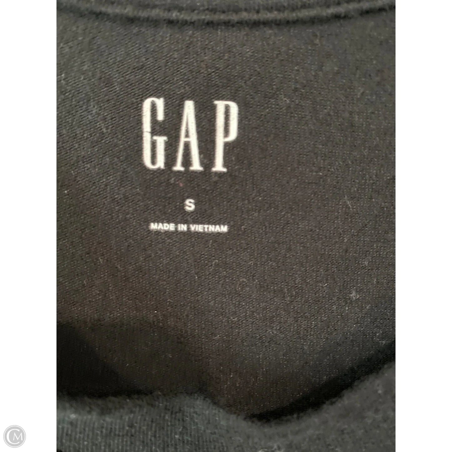 Top Sleeveless By Gap In Black, Size: S