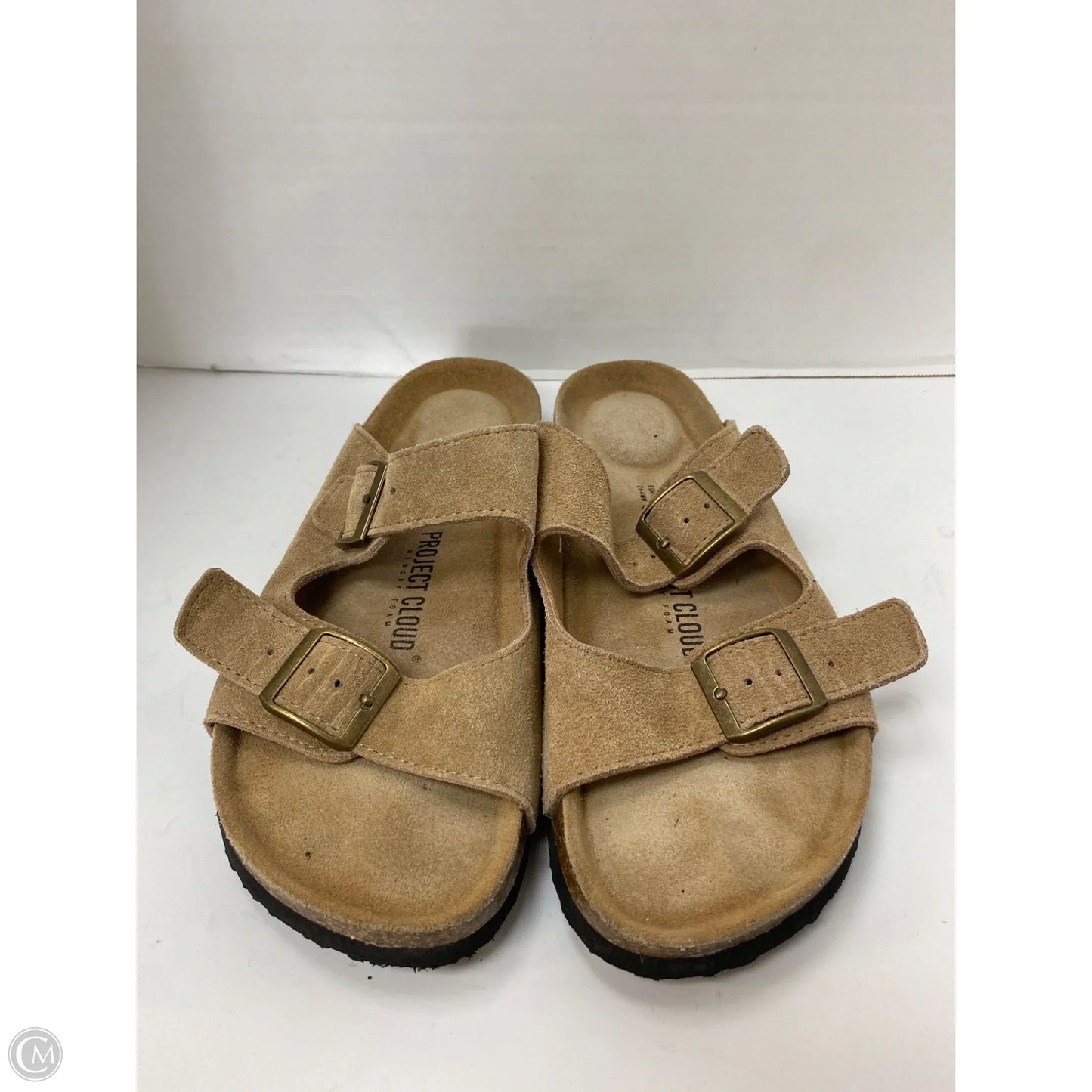 Sandals Flats By Clothes Mentor In Tan, Size: 9