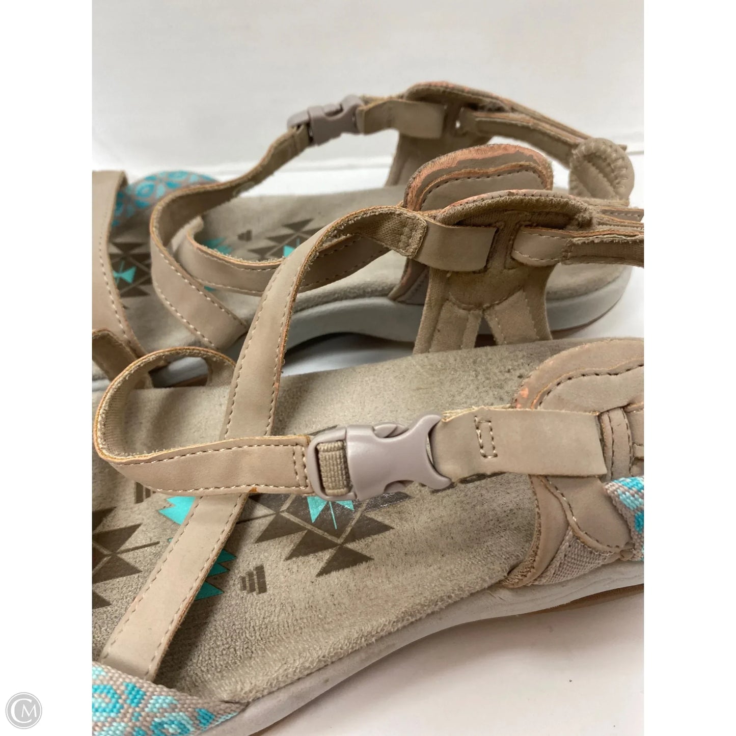 Sandals Flats By Skechers In Blue, Size: 9