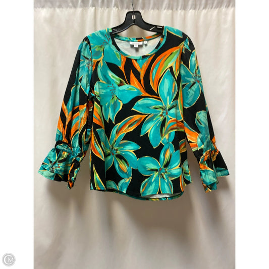 Top Long Sleeve By Chico’s Teal, Size: L