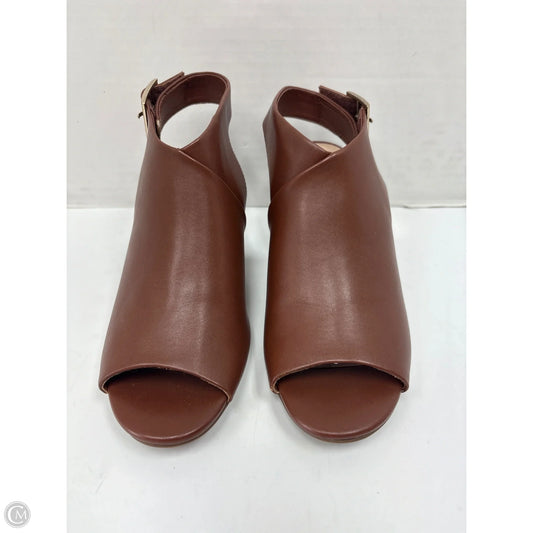 Shoes Heels Block By Kim Rogers In Brown, Size: 9