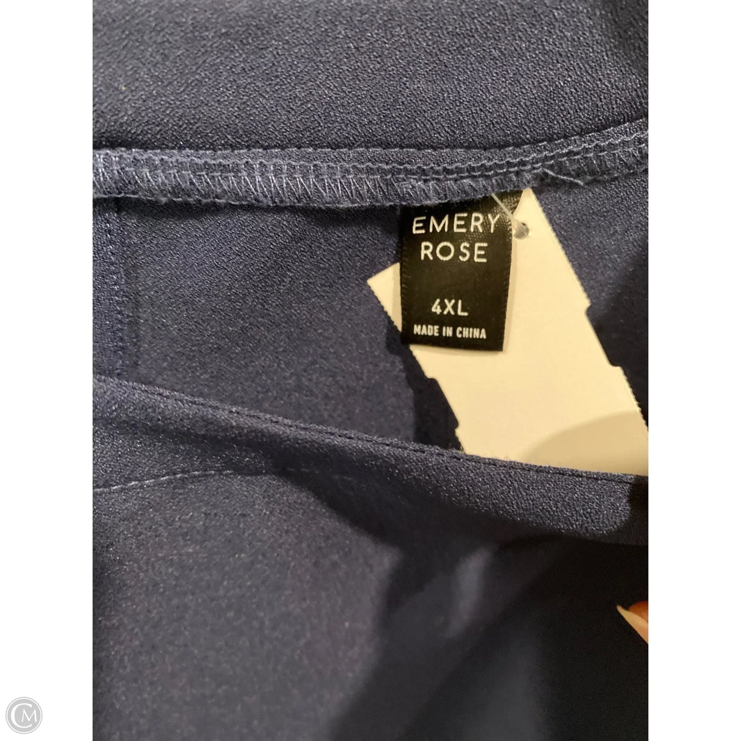 Top Short Sleeve By Clothes Mentor In Navy, Size: 4x