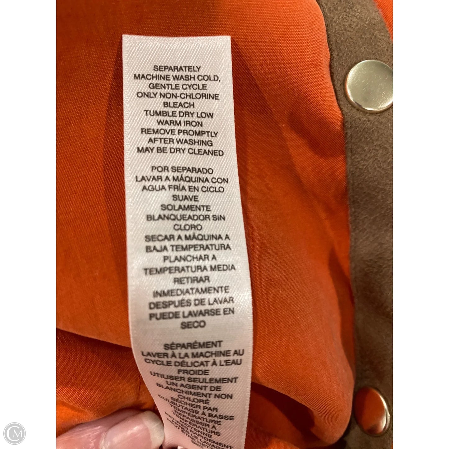 Top Long Sleeve By Chicos In Orange, Size: Xl