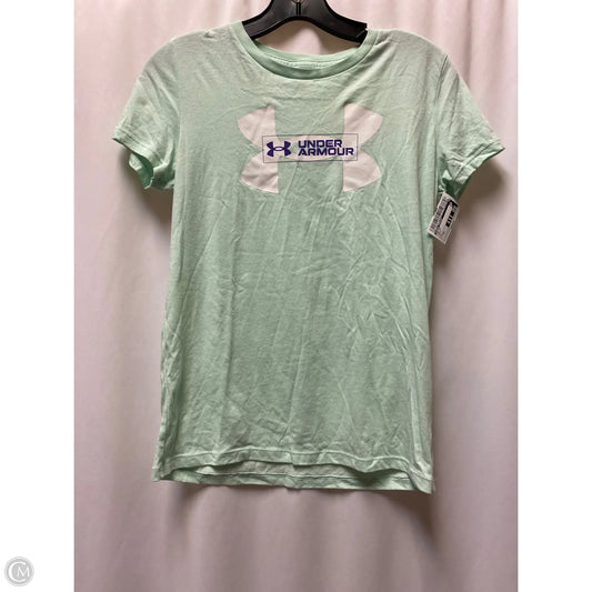 Top Short Sleeve By Under Armour In Green, Size: Xs
