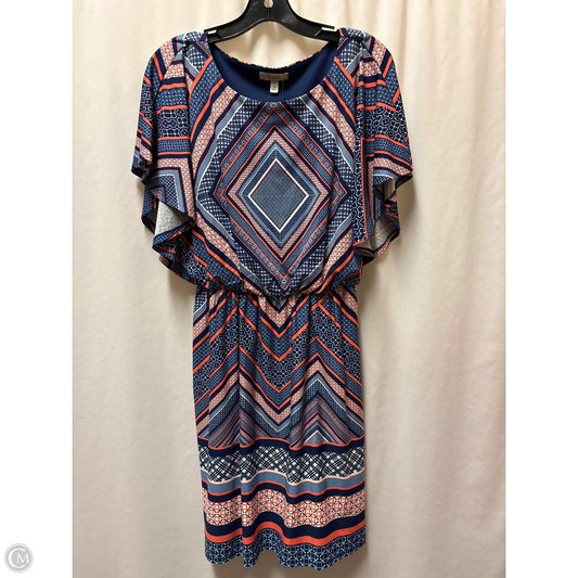 Dress Casual Midi By Halo In Blue, Size: Xs