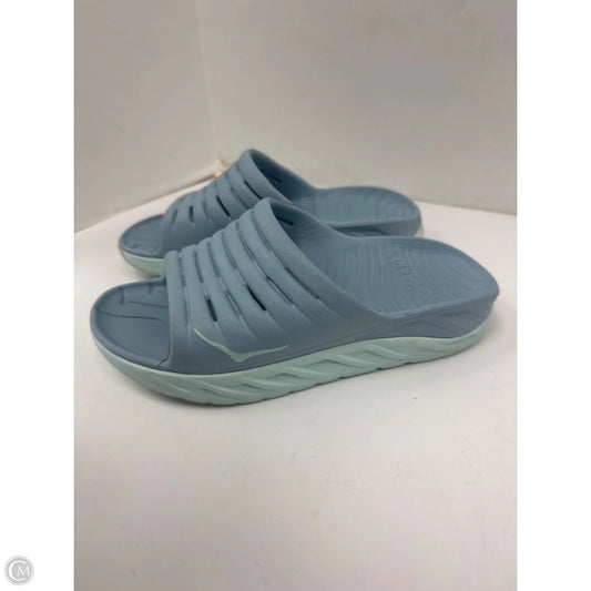 Sandals Flats By Hoka In Blue, Size: 8.5