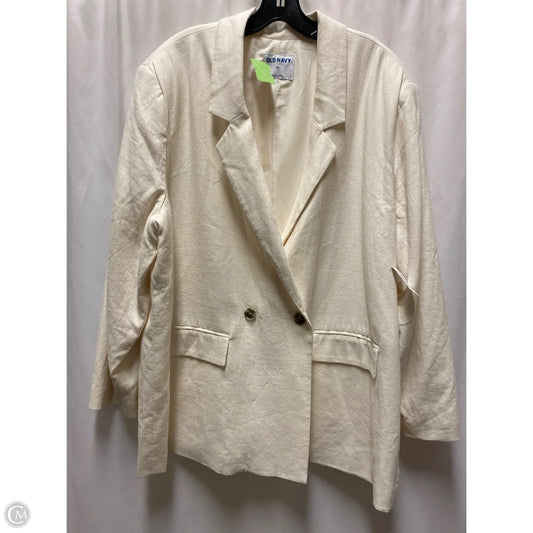 Blazer By Old Navy In Cream, Size: 2x